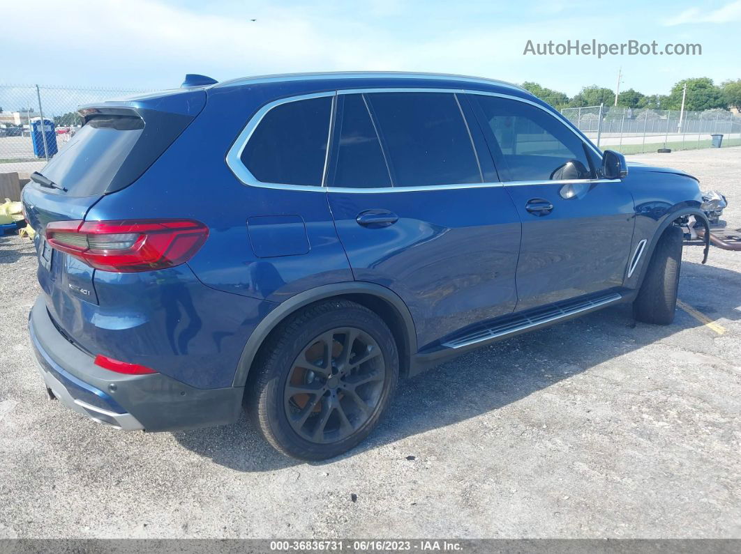 2019 Bmw X5 Xdrive40i Blue vin: 5UXCR6C52KLK80209