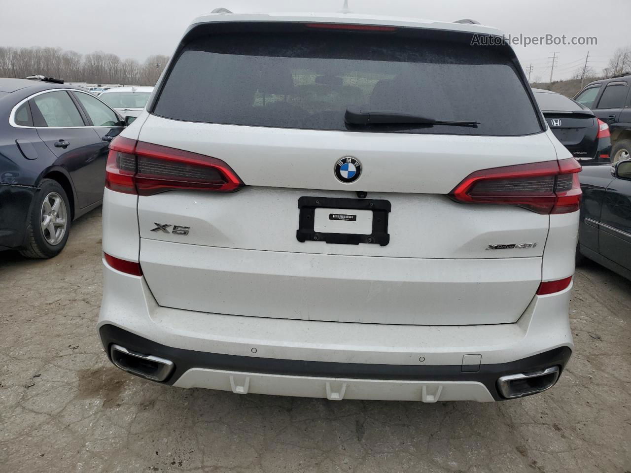 2019 Bmw X5 Xdrive40i White vin: 5UXCR6C52KLL04864