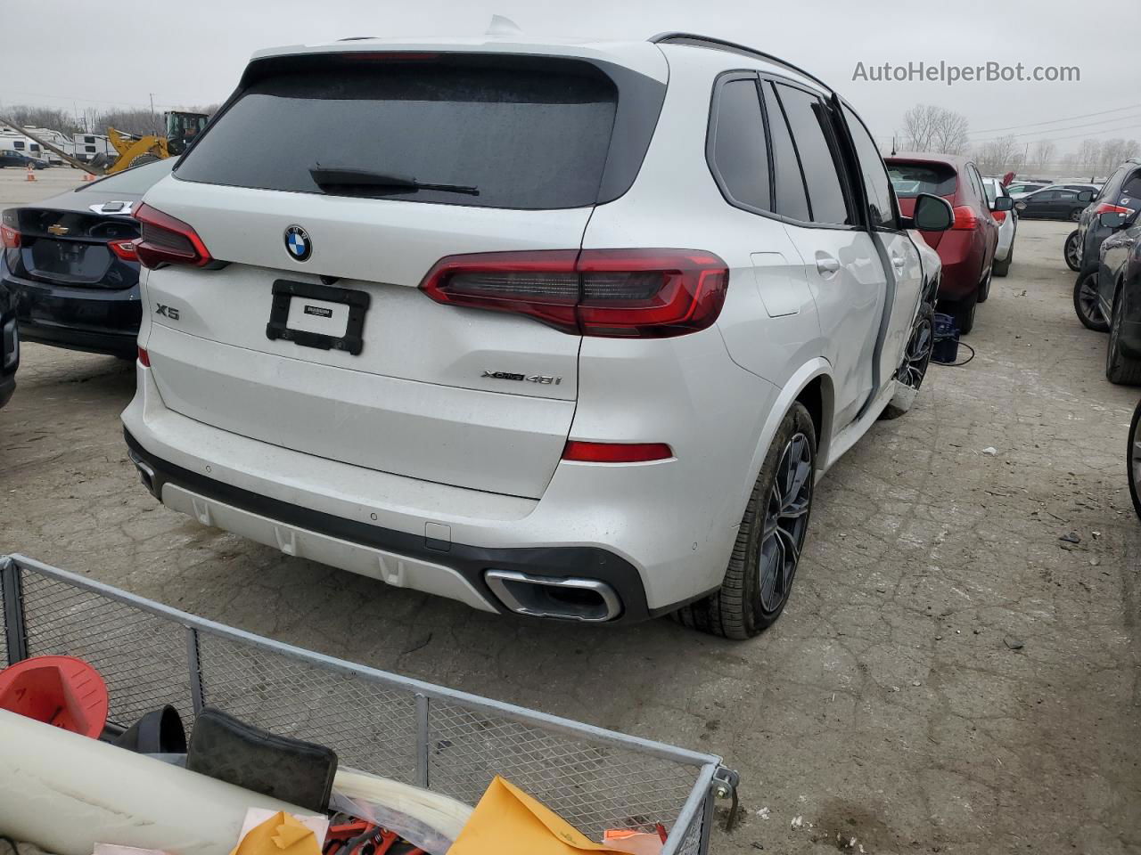 2019 Bmw X5 Xdrive40i White vin: 5UXCR6C52KLL04864