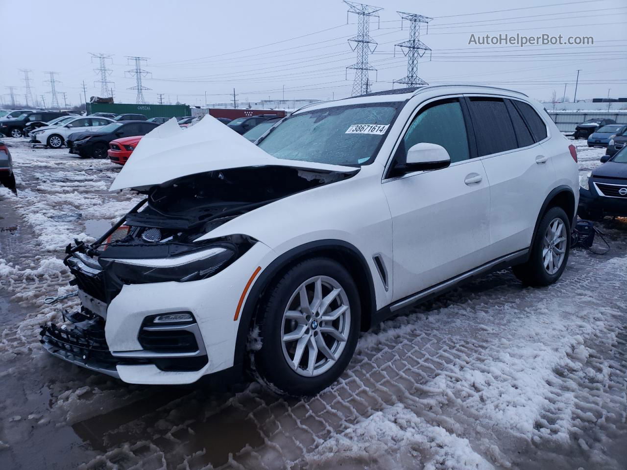 2019 Bmw X5 Xdrive40i White vin: 5UXCR6C52KLL26265