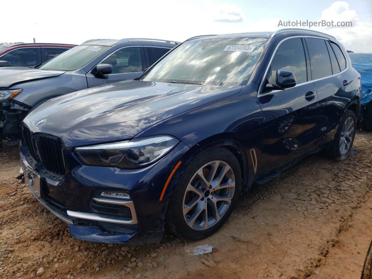 2019 Bmw X5 Xdrive40i Синий vin: 5UXCR6C52KLL52560