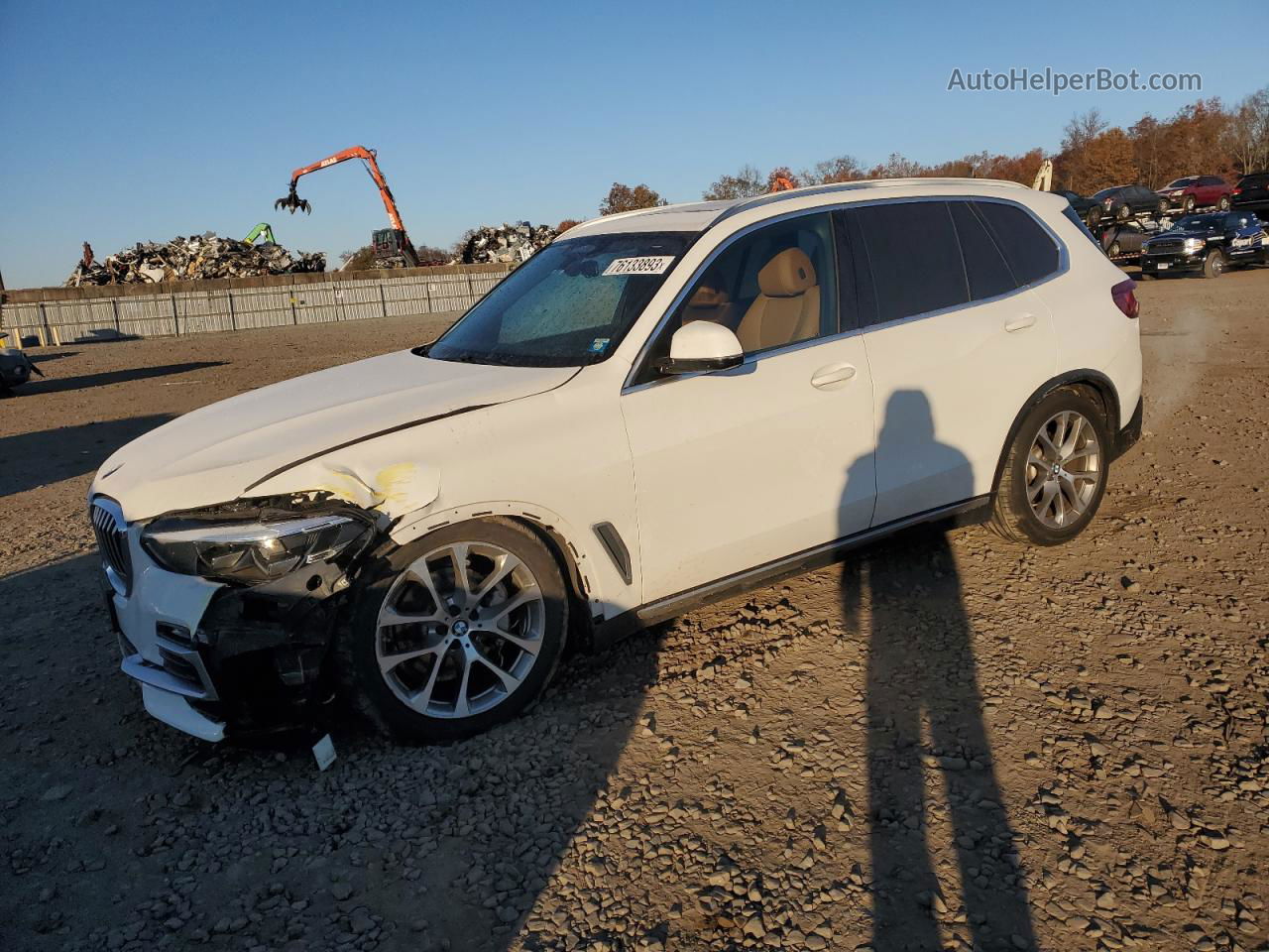 2019 Bmw X5 Xdrive40i White vin: 5UXCR6C53KLK79246