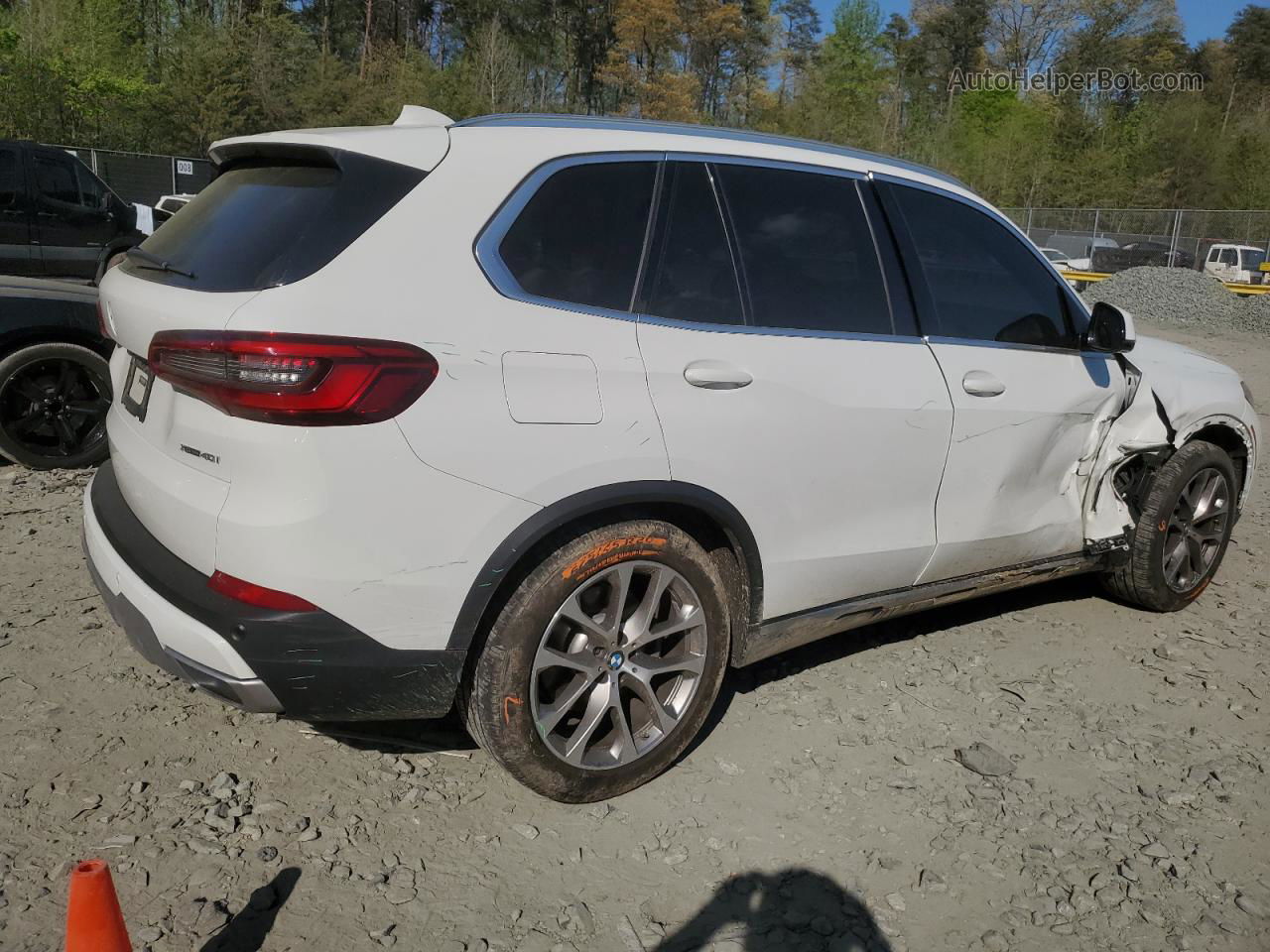 2019 Bmw X5 Xdrive40i White vin: 5UXCR6C53KLK88142