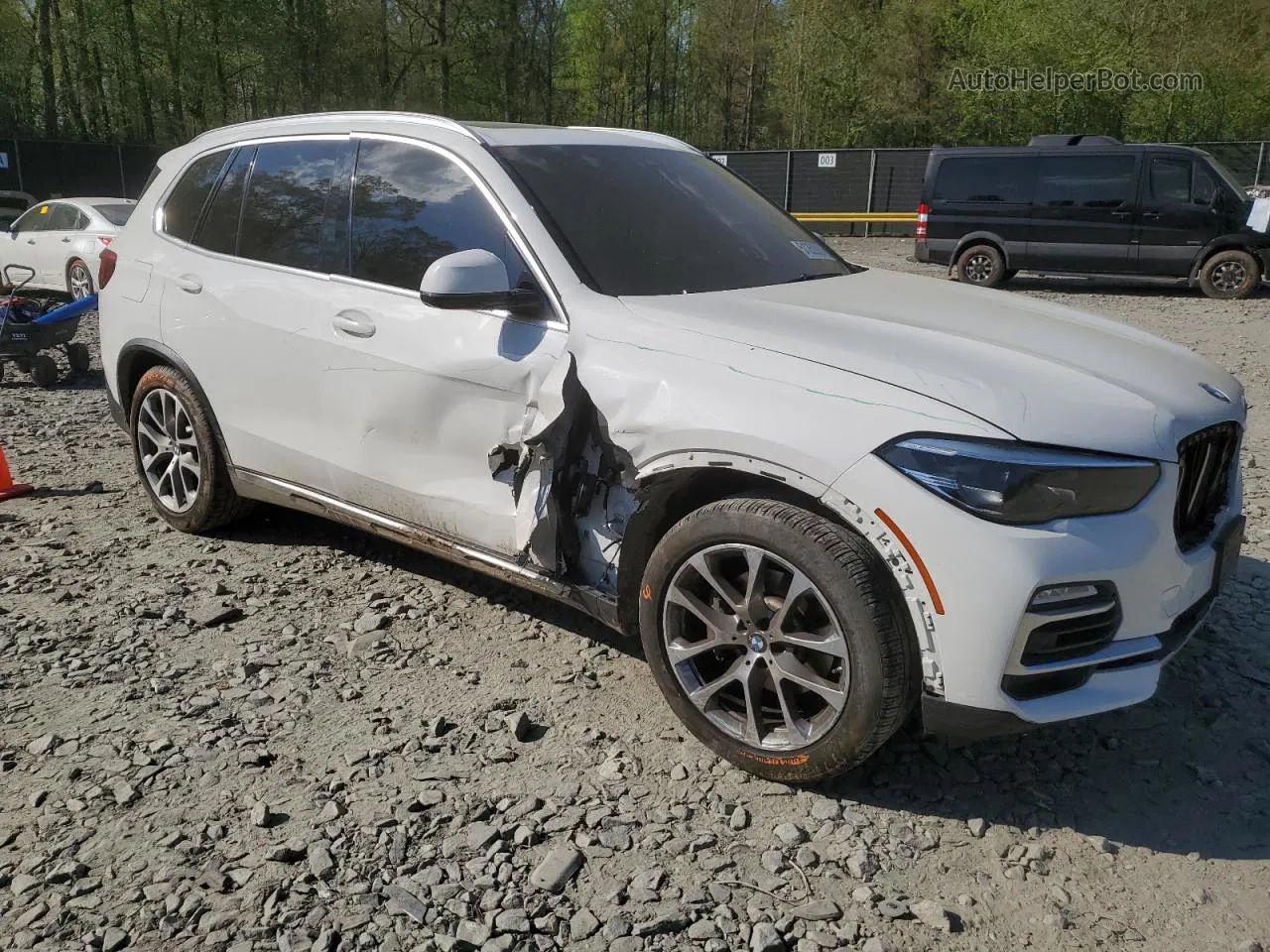 2019 Bmw X5 Xdrive40i White vin: 5UXCR6C53KLK88142