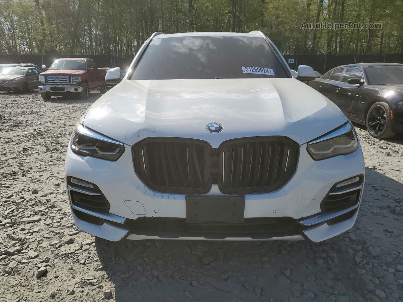 2019 Bmw X5 Xdrive40i White vin: 5UXCR6C53KLK88142