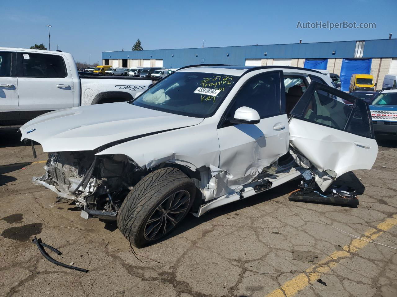 2019 Bmw X5 Xdrive40i White vin: 5UXCR6C53KLL02301