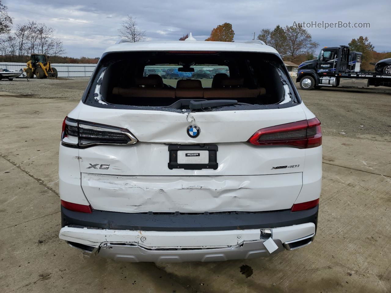 2019 Bmw X5 Xdrive40i White vin: 5UXCR6C53KLL11001