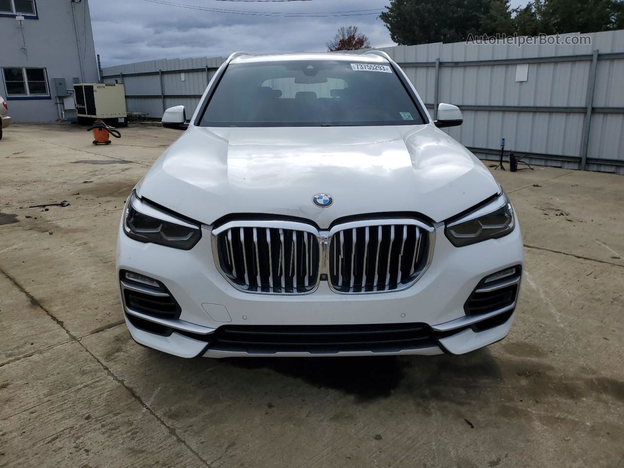 2019 Bmw X5 Xdrive40i White vin: 5UXCR6C53KLL11001