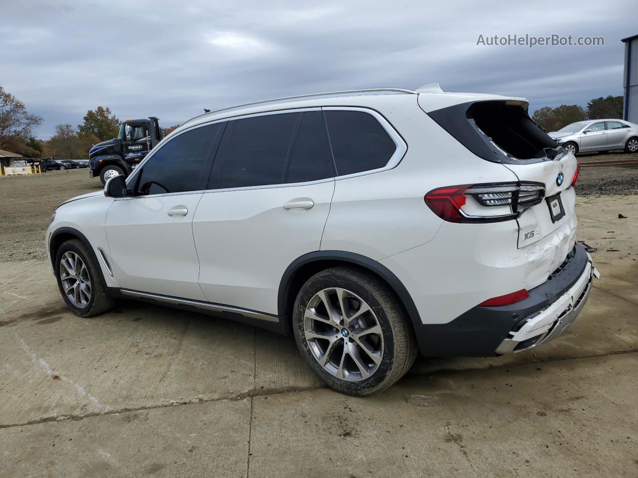 2019 Bmw X5 Xdrive40i White vin: 5UXCR6C53KLL11001