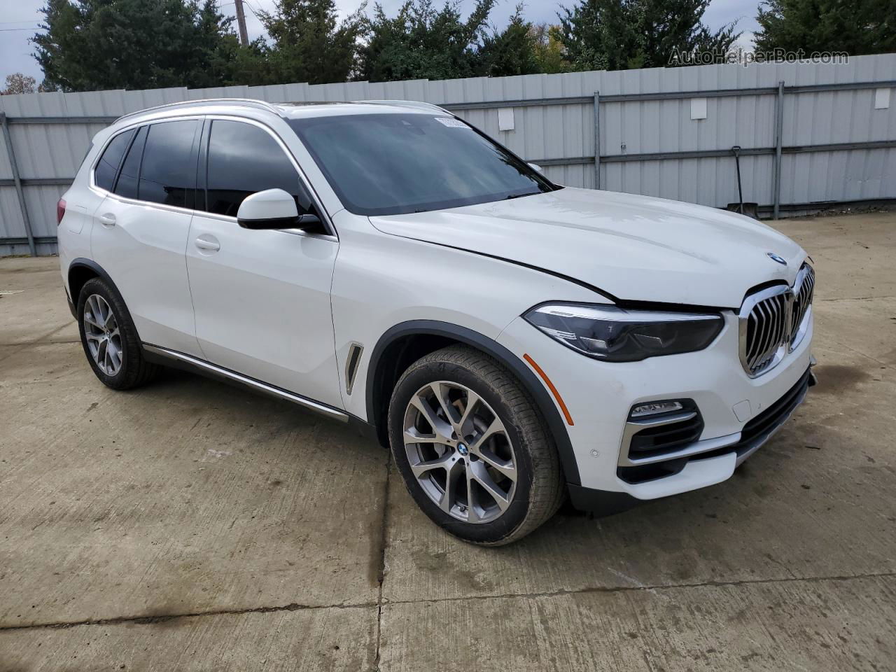 2019 Bmw X5 Xdrive40i White vin: 5UXCR6C53KLL11001