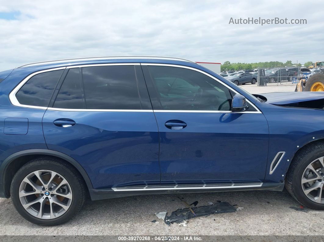 2019 Bmw X5 Xdrive40i Синий vin: 5UXCR6C53KLL14660