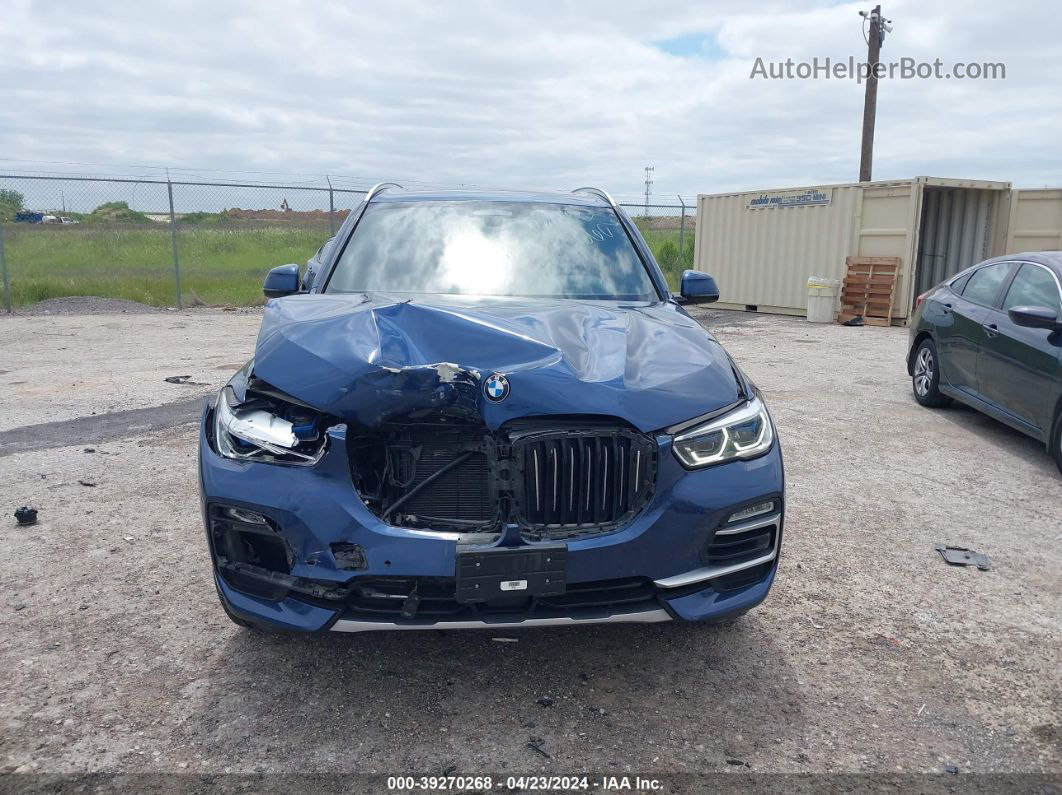 2019 Bmw X5 Xdrive40i Blue vin: 5UXCR6C53KLL14660