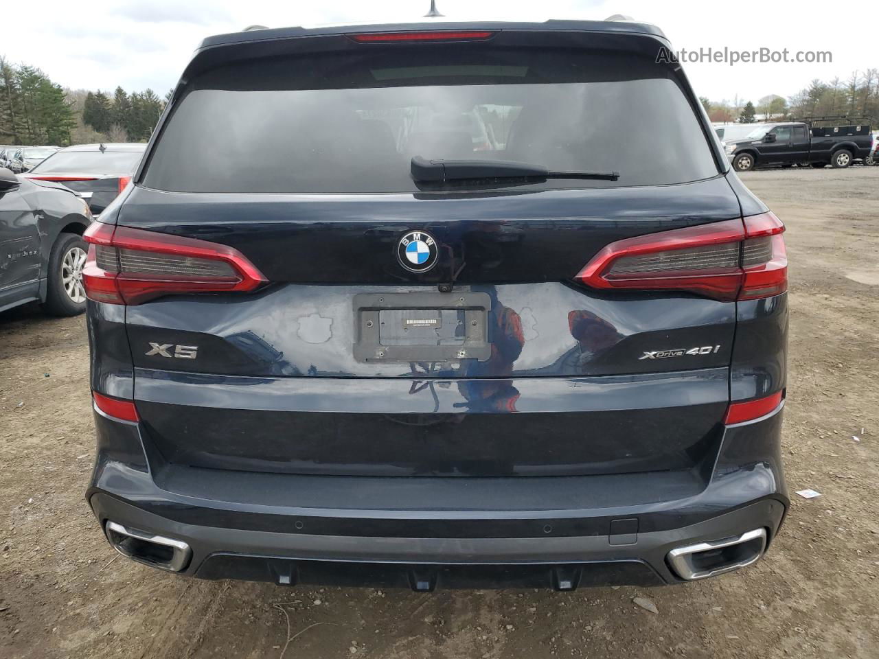 2019 Bmw X5 Xdrive40i Черный vin: 5UXCR6C53KLL25433