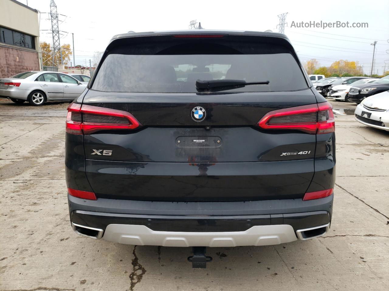 2019 Bmw X5 Xdrive40i Black vin: 5UXCR6C54KLK82821