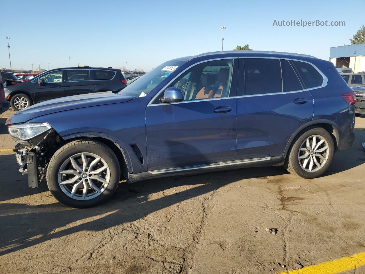 2019 Bmw X5 Xdrive40i Синий vin: 5UXCR6C54KLK89218