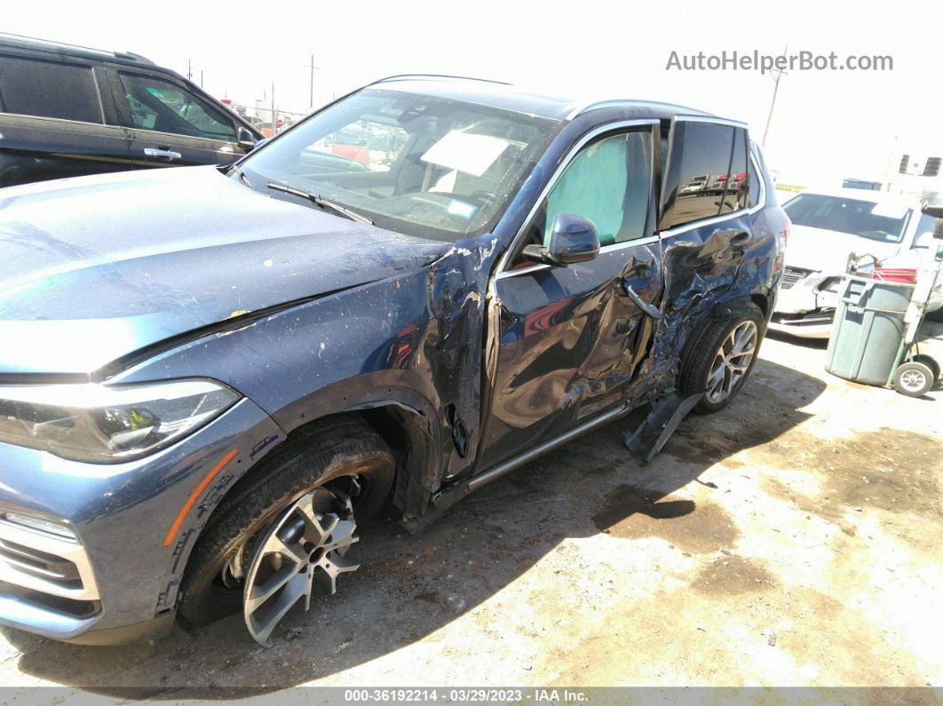 2019 Bmw X5 Xdrive40i Blue vin: 5UXCR6C54KLL04252