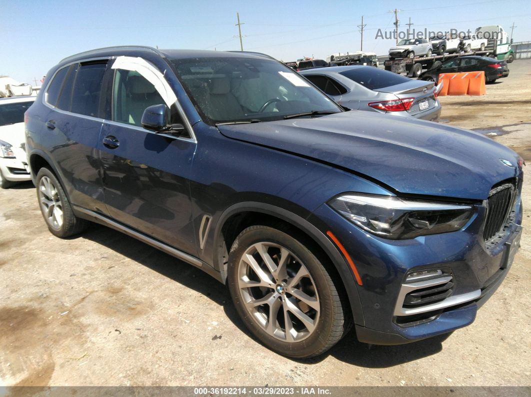 2019 Bmw X5 Xdrive40i Blue vin: 5UXCR6C54KLL04252