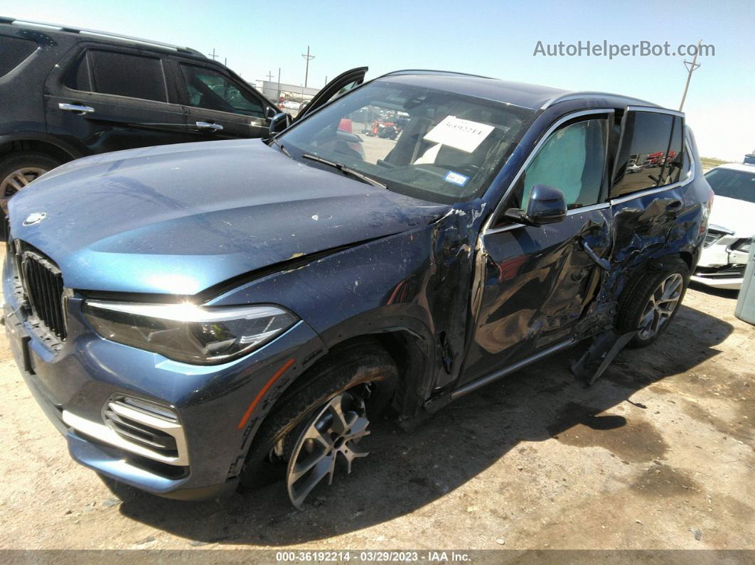 2019 Bmw X5 Xdrive40i Blue vin: 5UXCR6C54KLL04252