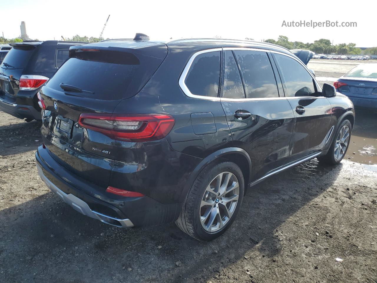 2019 Bmw X5 Xdrive40i Черный vin: 5UXCR6C55KLK83332