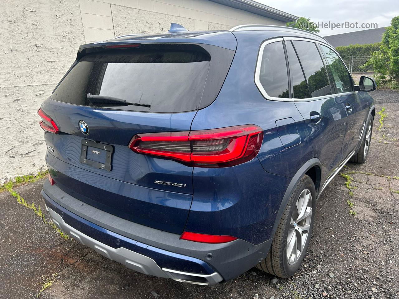 2019 Bmw X5 Xdrive40i Синий vin: 5UXCR6C55KLL04499