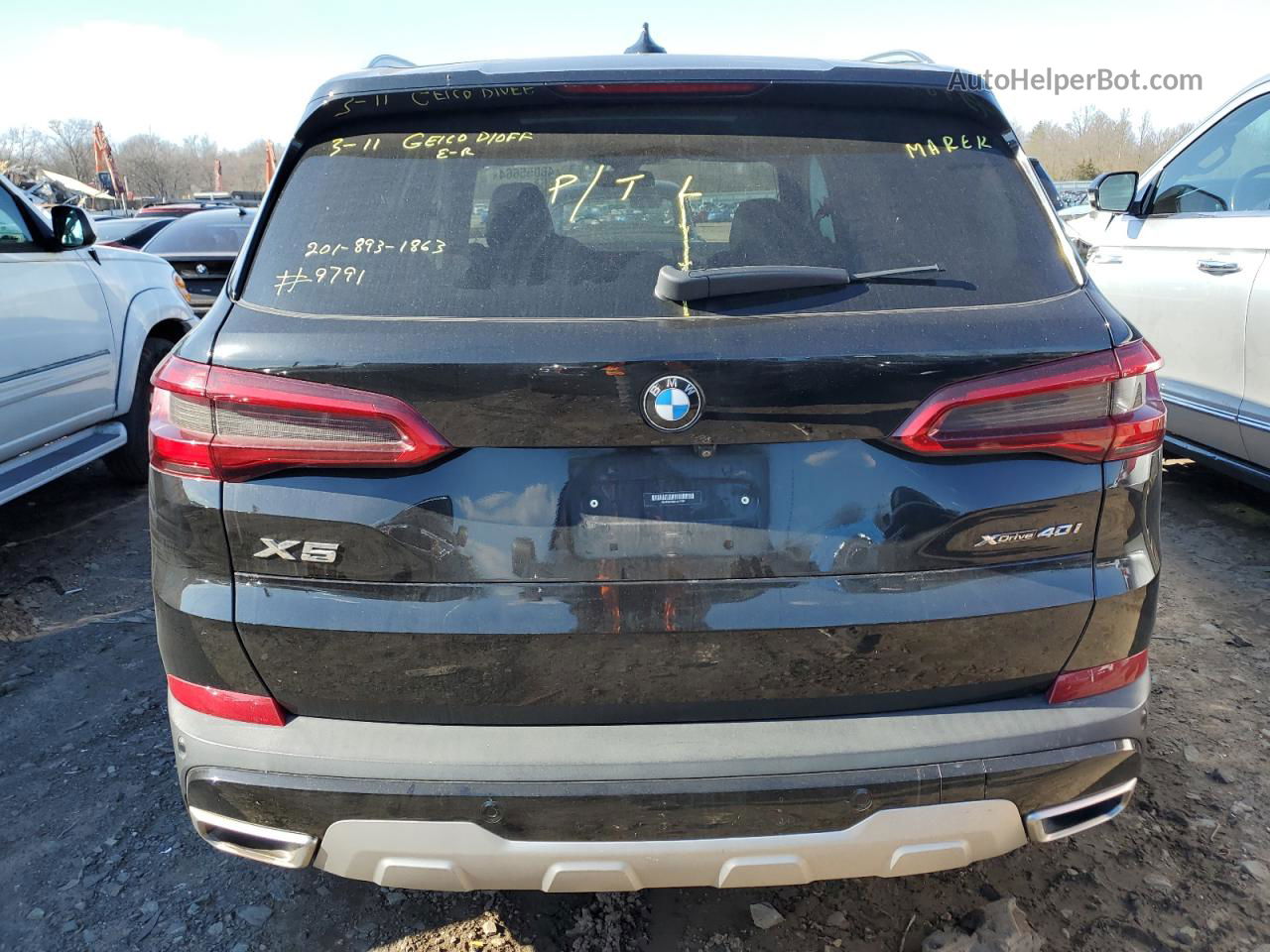 2019 Bmw X5 Xdrive40i Черный vin: 5UXCR6C56KLK79791