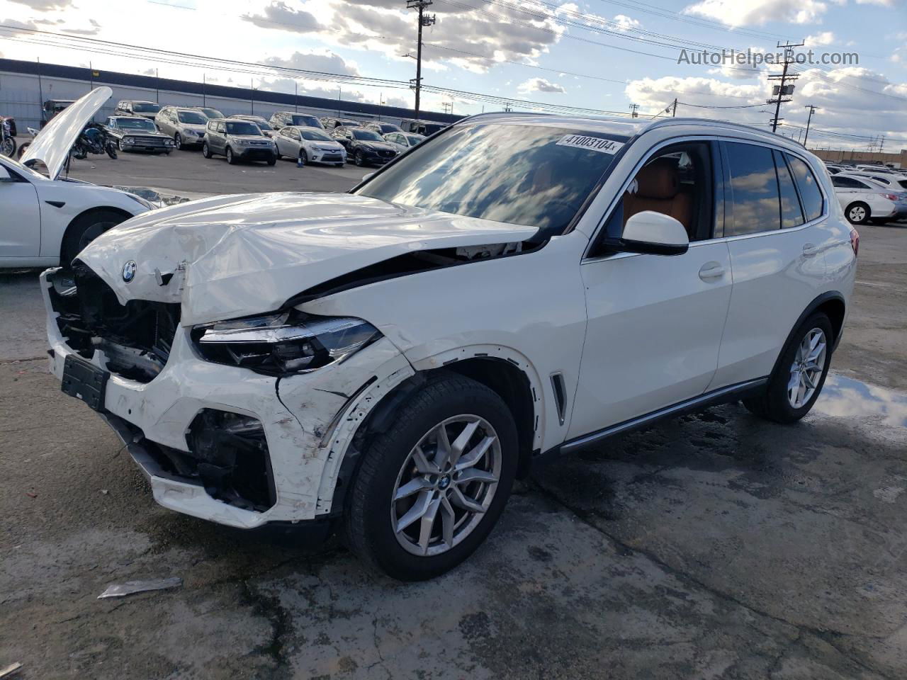 2019 Bmw X5 Xdrive40i White vin: 5UXCR6C56KLK89513