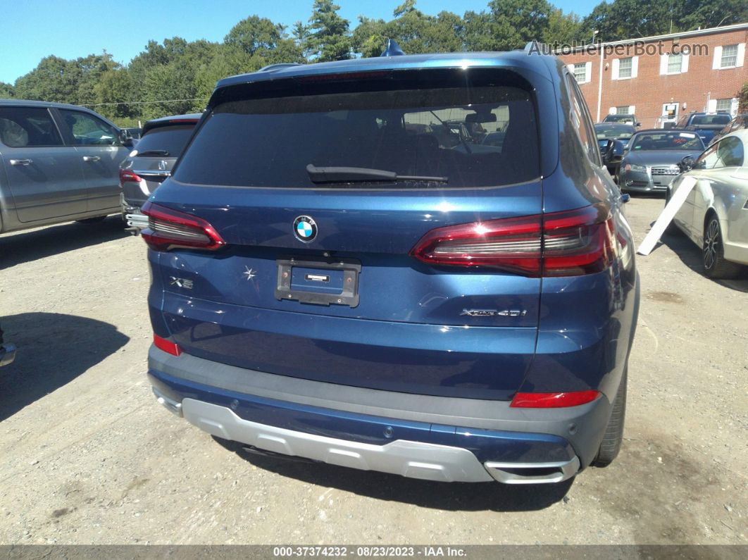 2019 Bmw X5 Xdrive40i Blue vin: 5UXCR6C56KLL01059