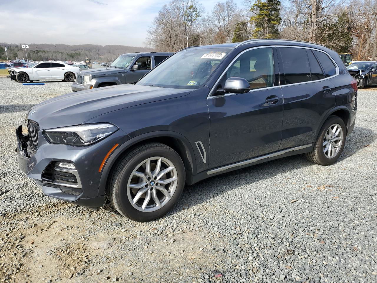 2019 Bmw X5 Xdrive40i Серый vin: 5UXCR6C56KLL04799