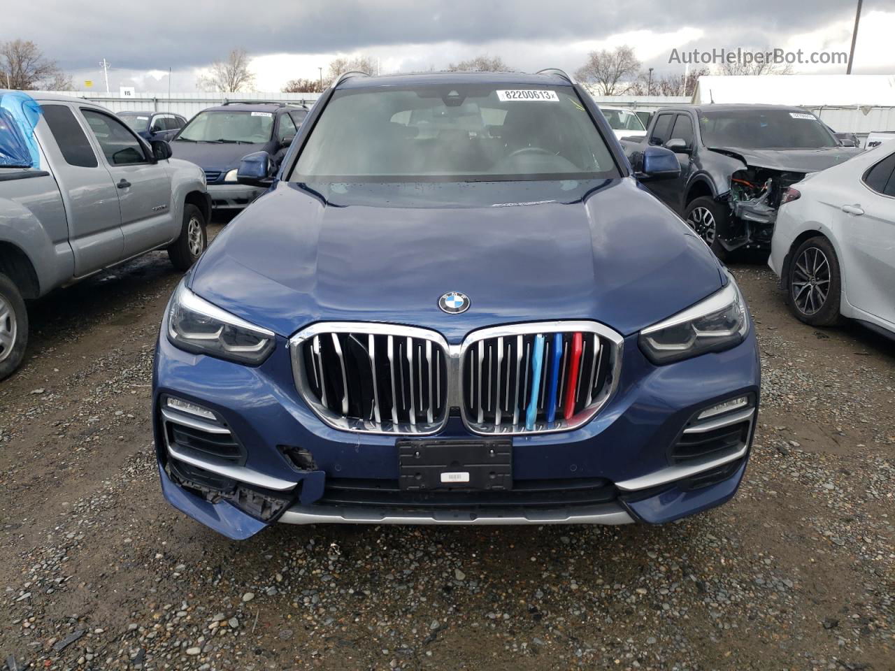 2019 Bmw X5 Xdrive40i Синий vin: 5UXCR6C56KLL39844