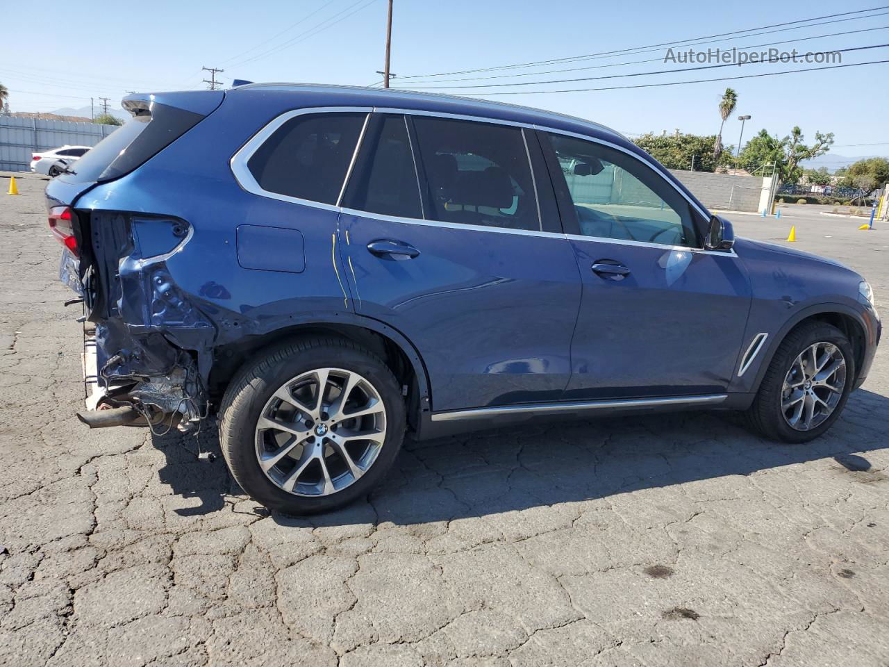 2019 Bmw X5 Xdrive40i Blue vin: 5UXCR6C57KLK78973