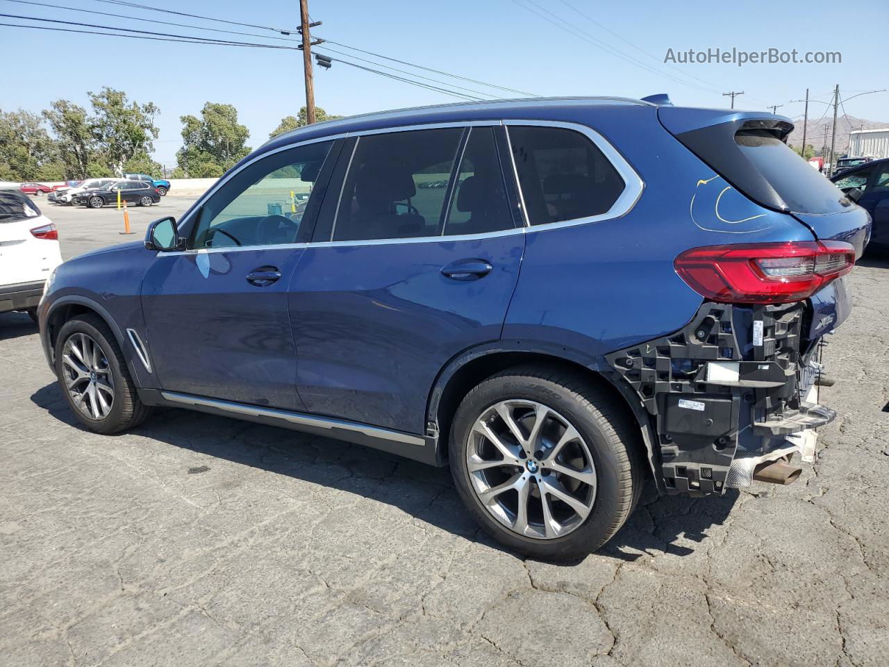 2019 Bmw X5 Xdrive40i Blue vin: 5UXCR6C57KLK78973