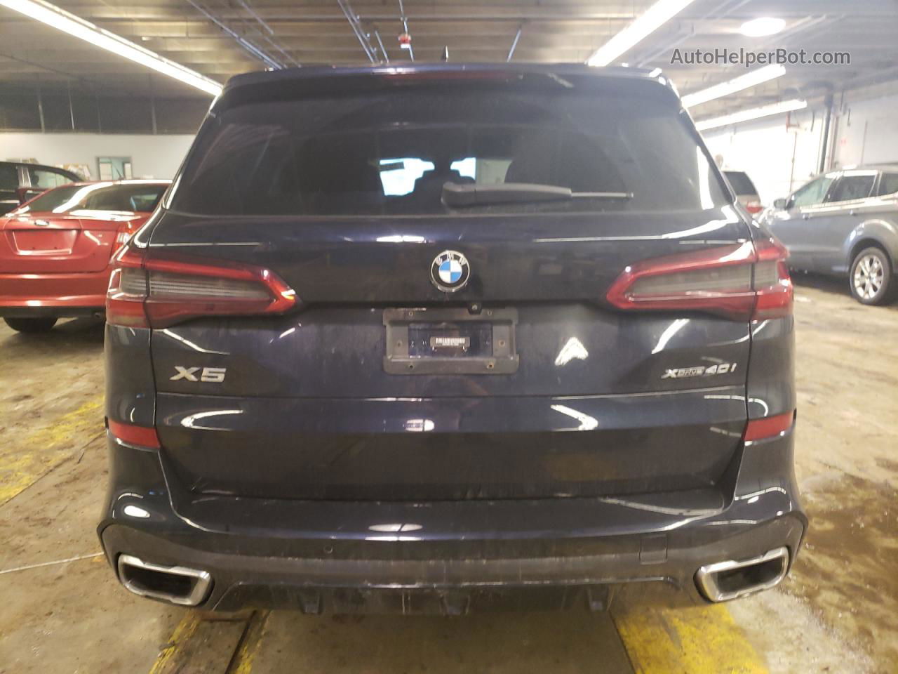 2019 Bmw X5 Xdrive40i Blue vin: 5UXCR6C57KLL02835