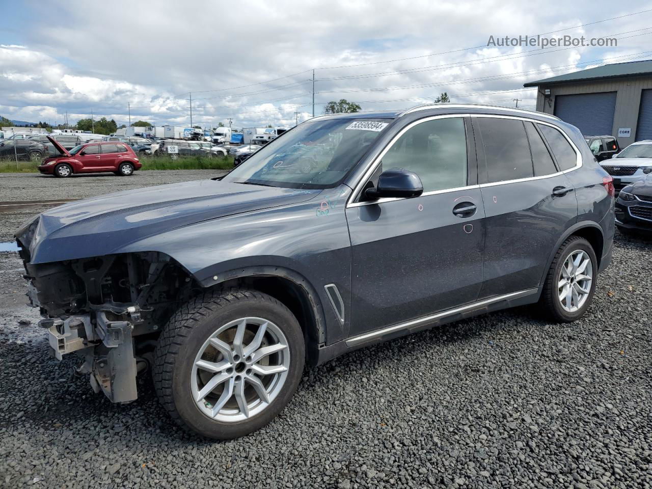 2019 Bmw X5 Xdrive40i Серый vin: 5UXCR6C57KLL04228