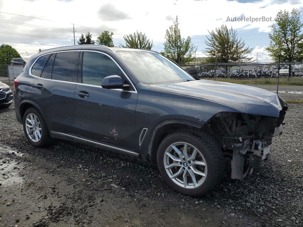 2019 Bmw X5 Xdrive40i Серый vin: 5UXCR6C57KLL04228