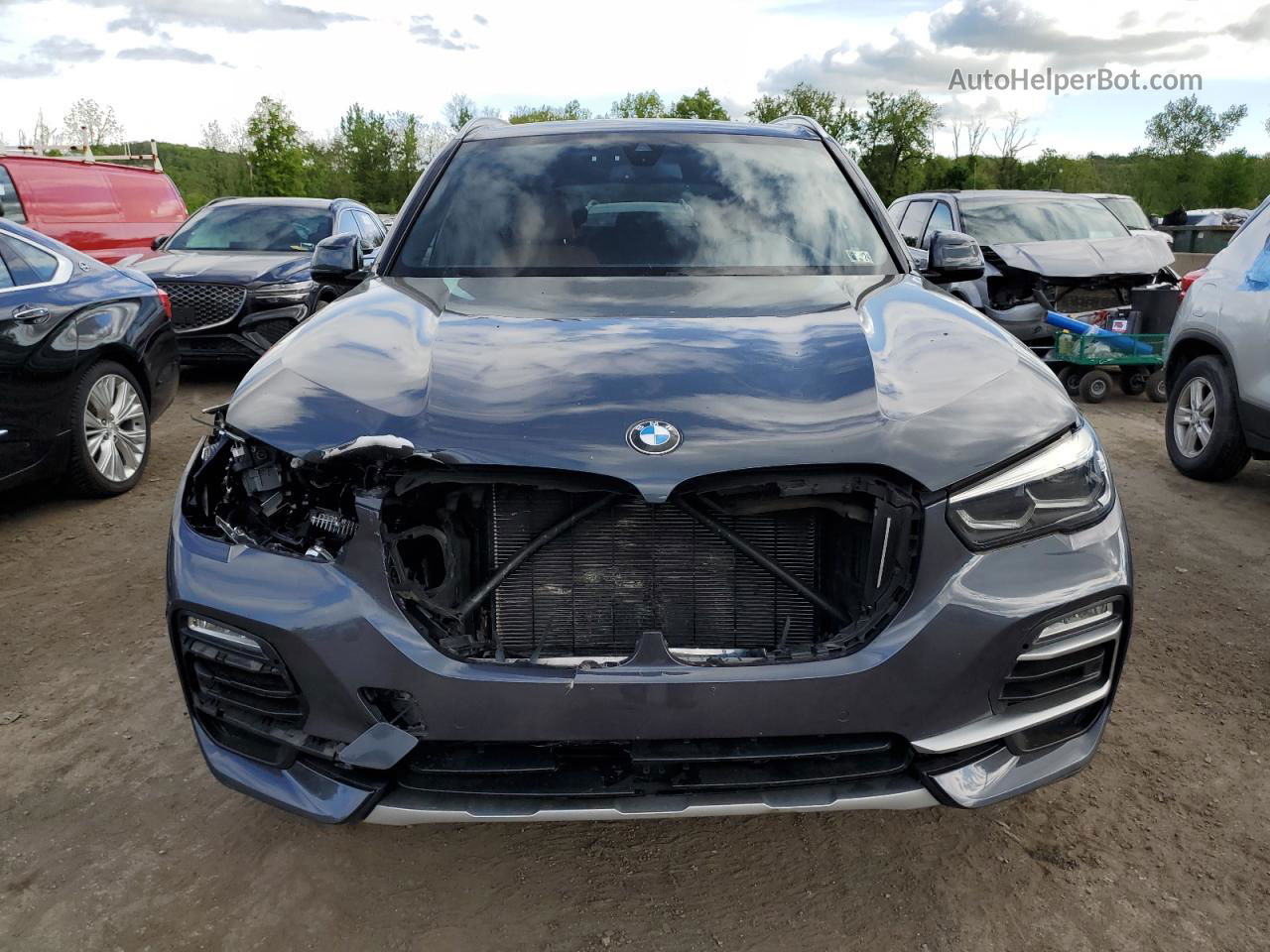 2019 Bmw X5 Xdrive40i Серый vin: 5UXCR6C57KLL04911