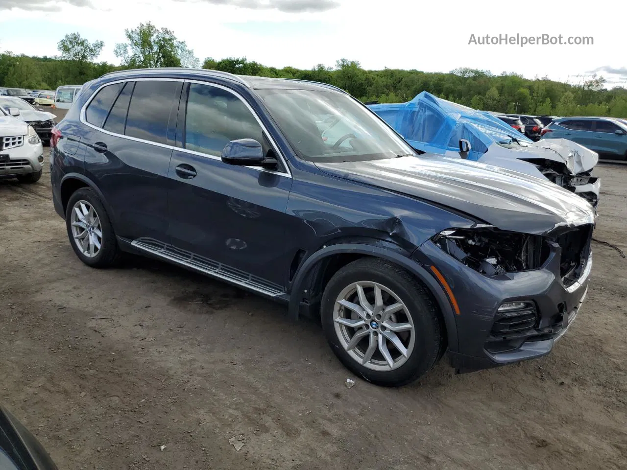 2019 Bmw X5 Xdrive40i Серый vin: 5UXCR6C57KLL04911