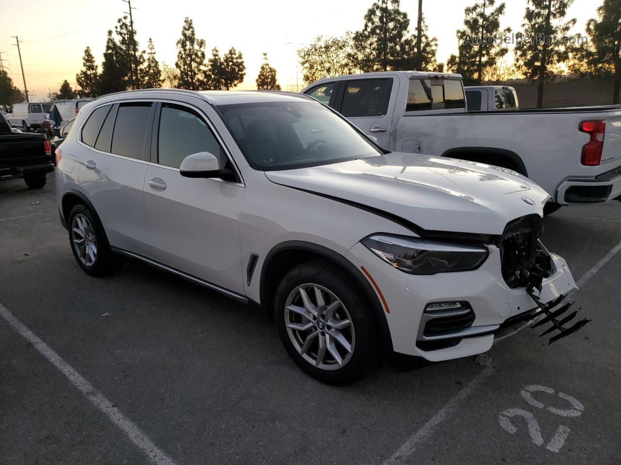 2019 Bmw X5 Xdrive40i White vin: 5UXCR6C57KLL05900