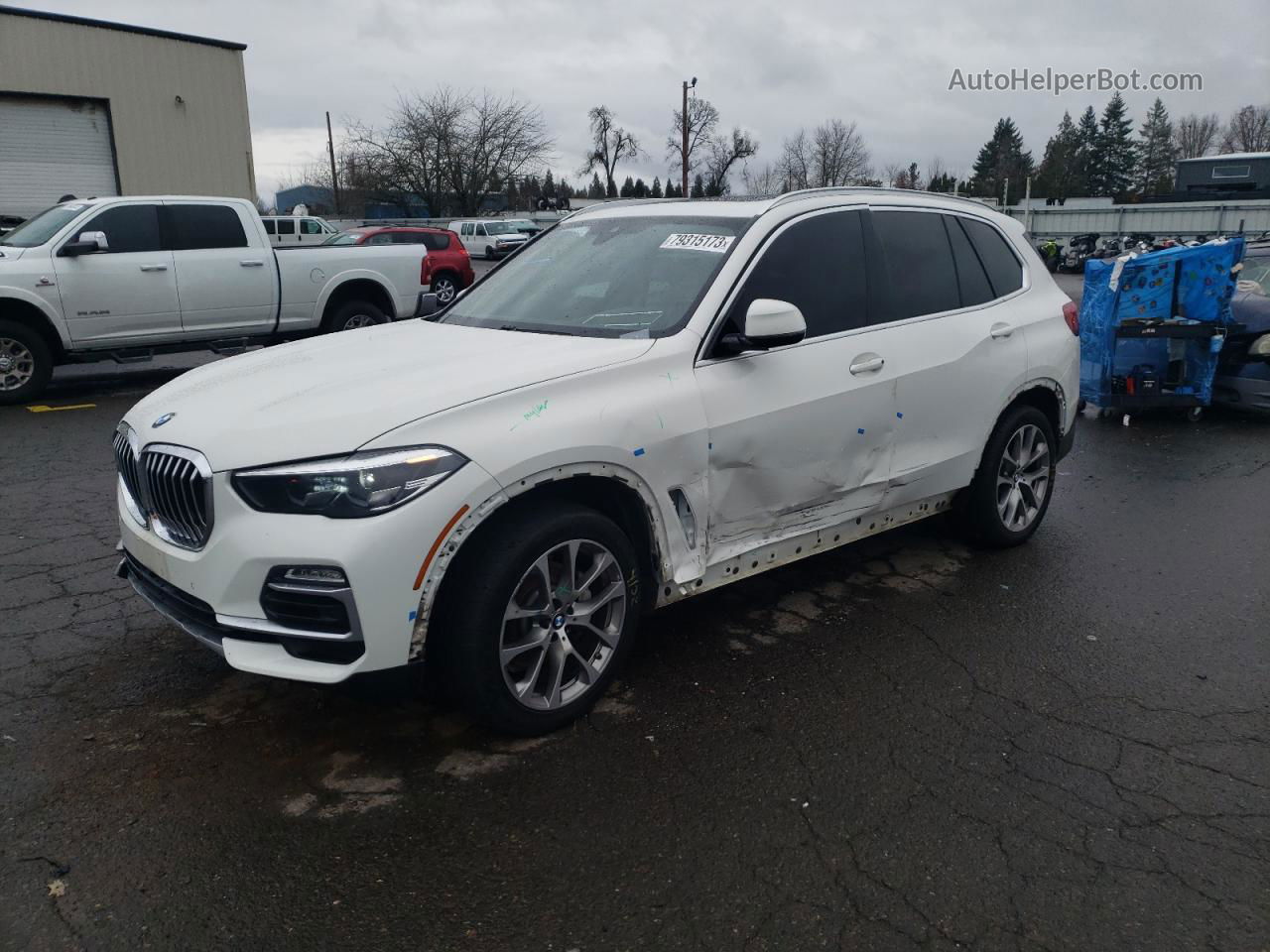 2019 Bmw X5 Xdrive40i White vin: 5UXCR6C57KLL06321