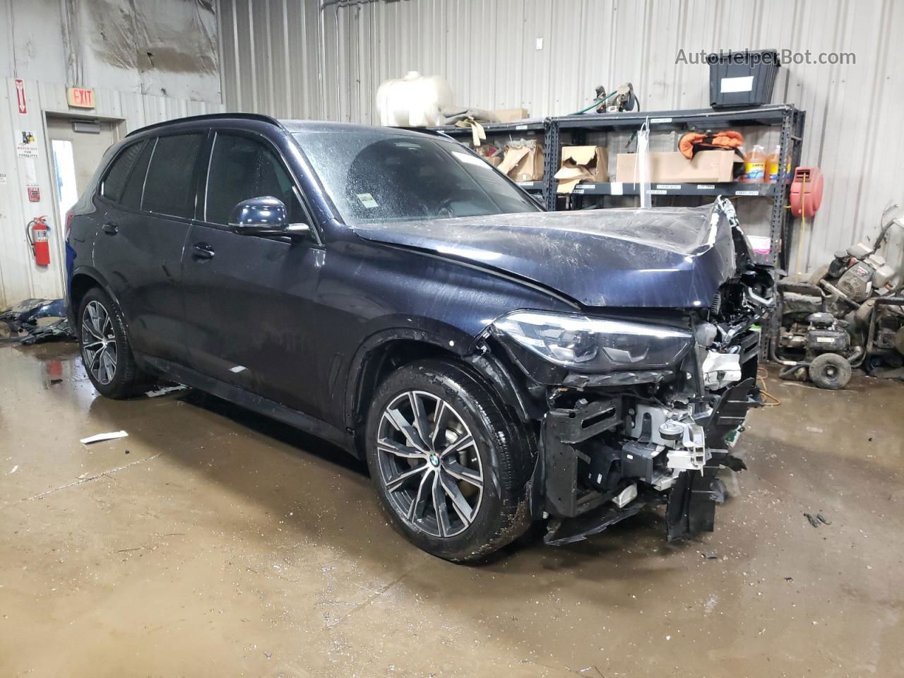 2019 Bmw X5 Xdrive40i Blue vin: 5UXCR6C57KLL31364