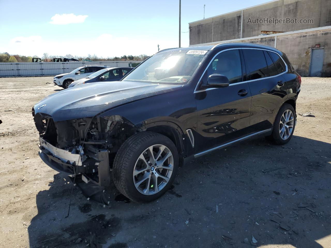 2019 Bmw X5 Xdrive40i Black vin: 5UXCR6C57KLL35737