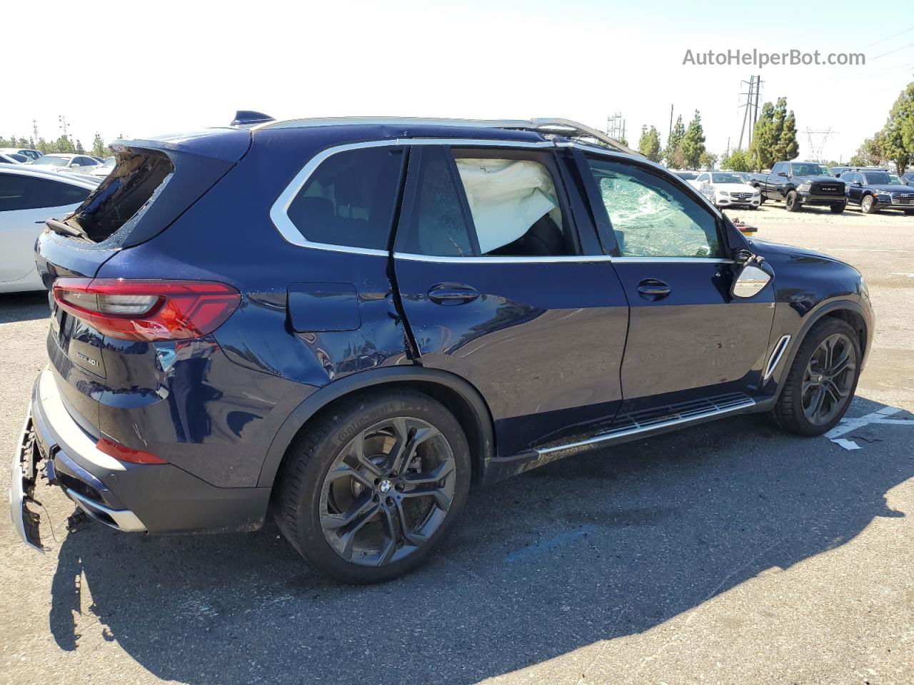 2019 Bmw X5 Xdrive40i Blue vin: 5UXCR6C57KLL37777