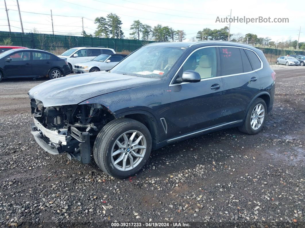 2019 Bmw X5 Xdrive40i Blue vin: 5UXCR6C57KLL40663