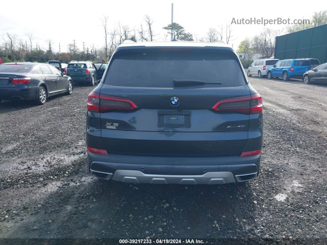 2019 Bmw X5 Xdrive40i Синий vin: 5UXCR6C57KLL40663