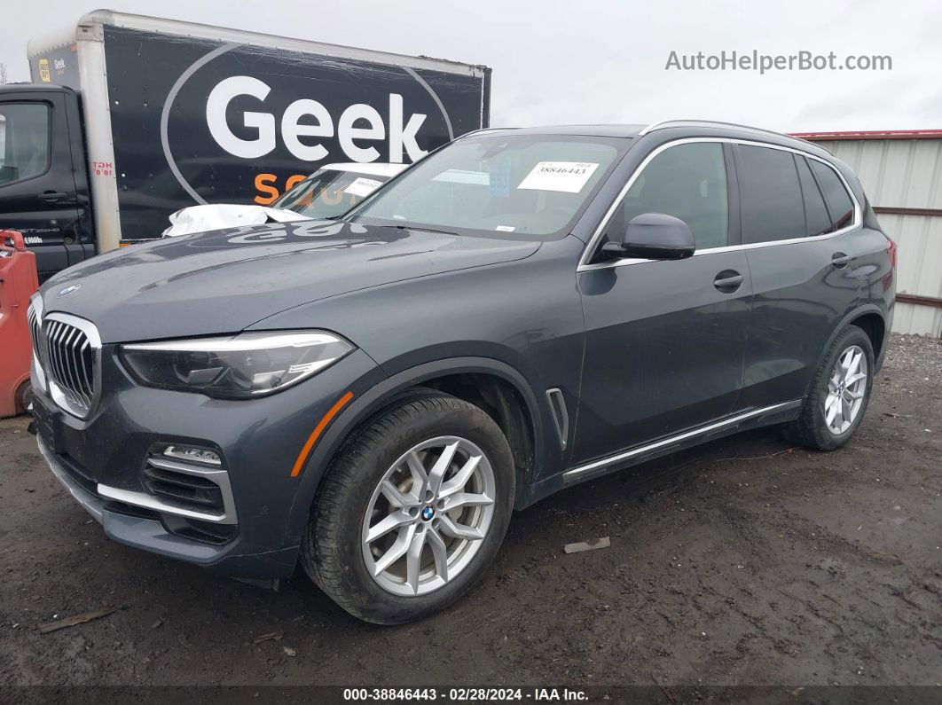 2019 Bmw X5 Xdrive40i Gray vin: 5UXCR6C57KLL60377