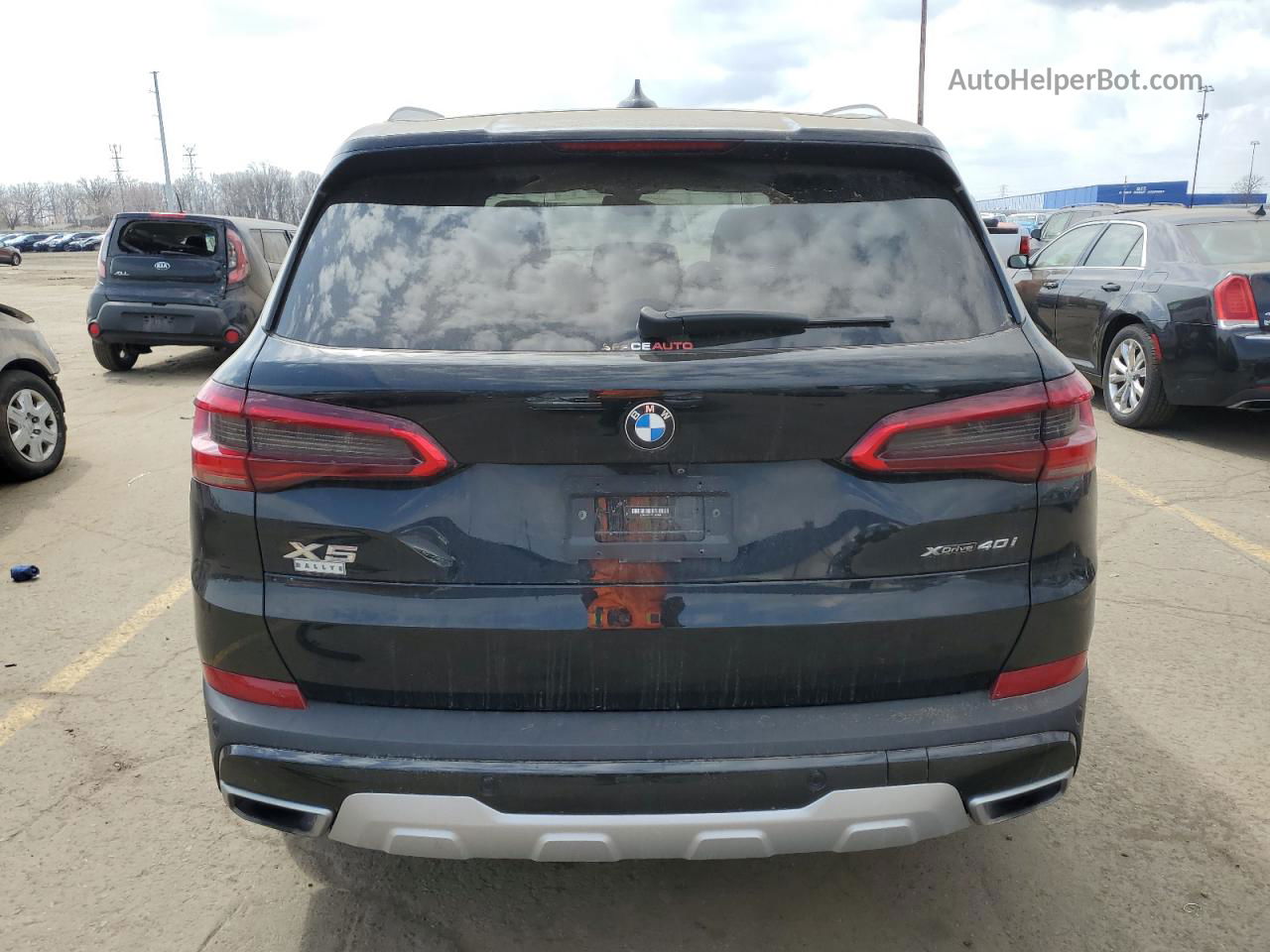 2019 Bmw X5 Xdrive40i Black vin: 5UXCR6C57KLL65076