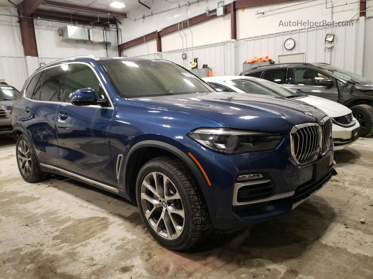 2019 Bmw X5 Xdrive40i Blue vin: 5UXCR6C58KLK81011