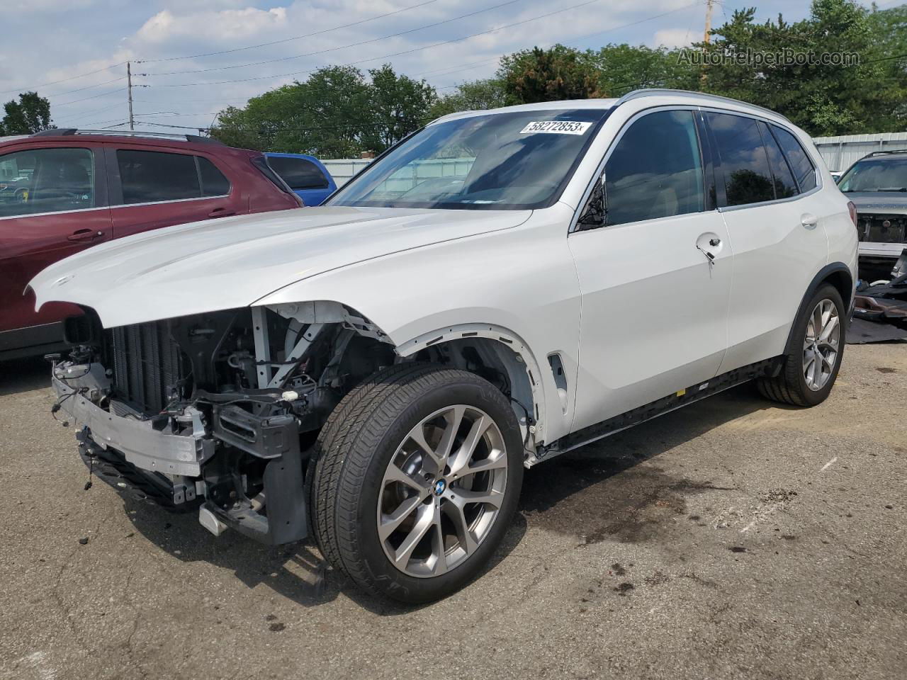 2019 Bmw X5 Xdrive40i White vin: 5UXCR6C58KLK87357