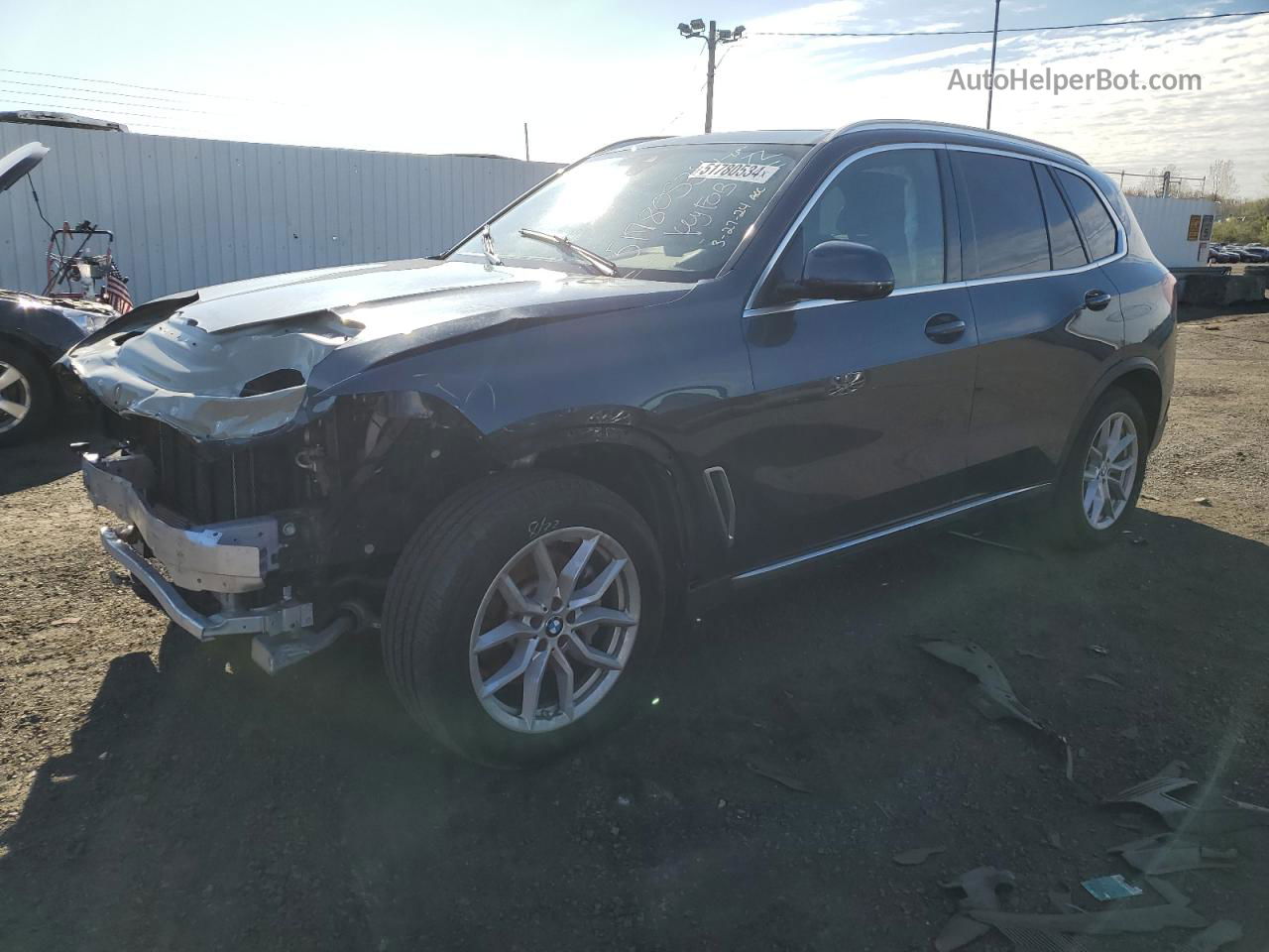 2019 Bmw X5 Xdrive40i Серый vin: 5UXCR6C58KLL52224