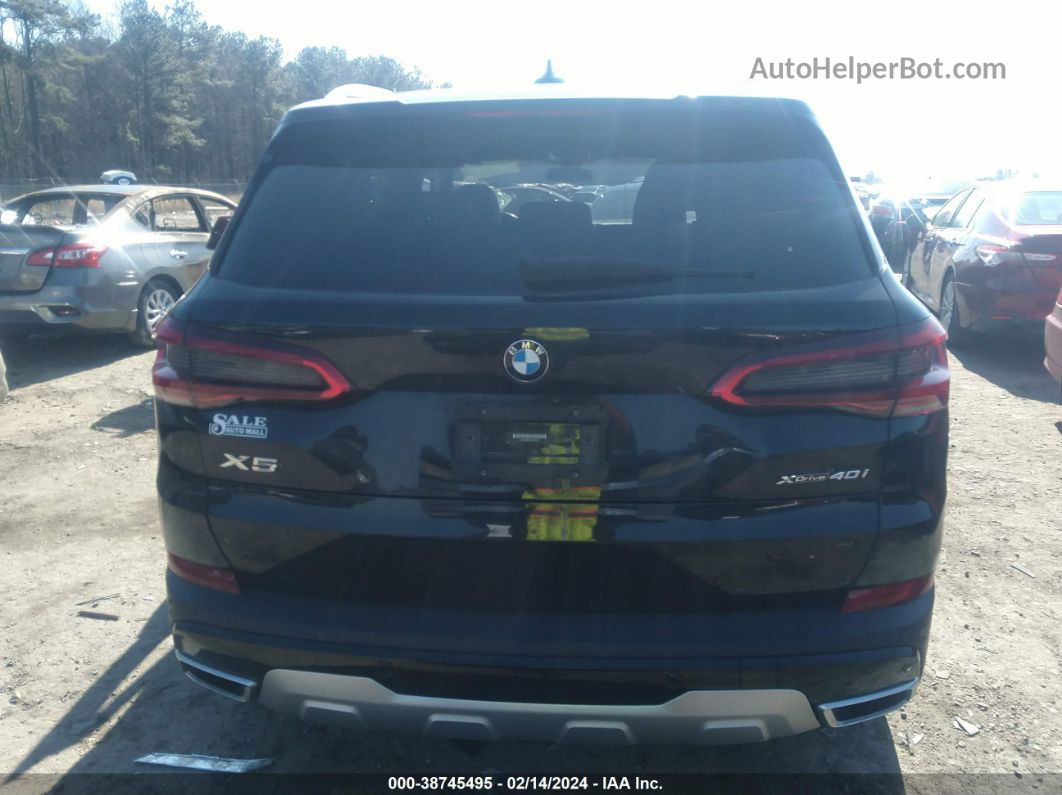 2019 Bmw X5 Xdrive40i Black vin: 5UXCR6C59KLK87027