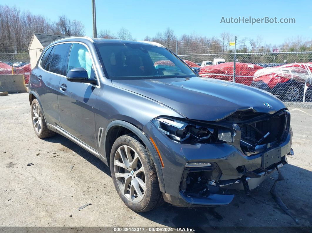 2019 Bmw X5 Xdrive40i Gray vin: 5UXCR6C59KLL52653